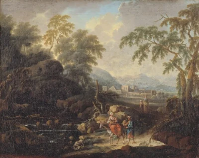 Mountain Landscape with Figures
