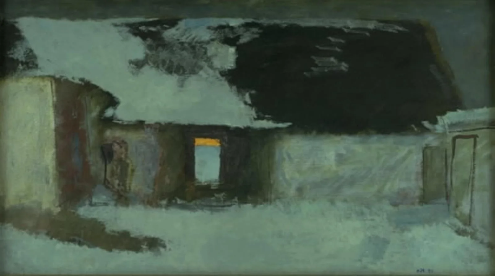Winter II. A Farm House, Bognemark