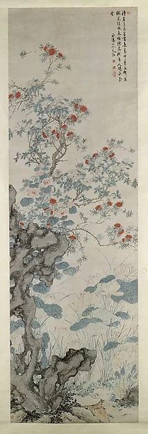 明 陳淳 暑園圖 軸|Summer Garden