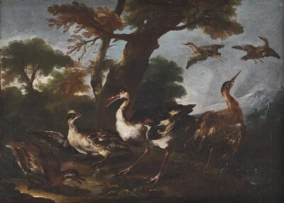 Landscape with Birds