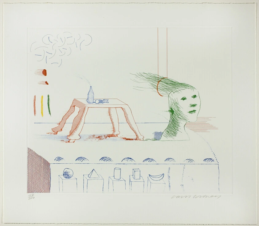 A Moving Still Life, from The Blue Guitar