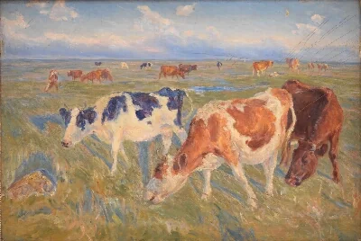 Grazing Cows on the Island of Saltholm