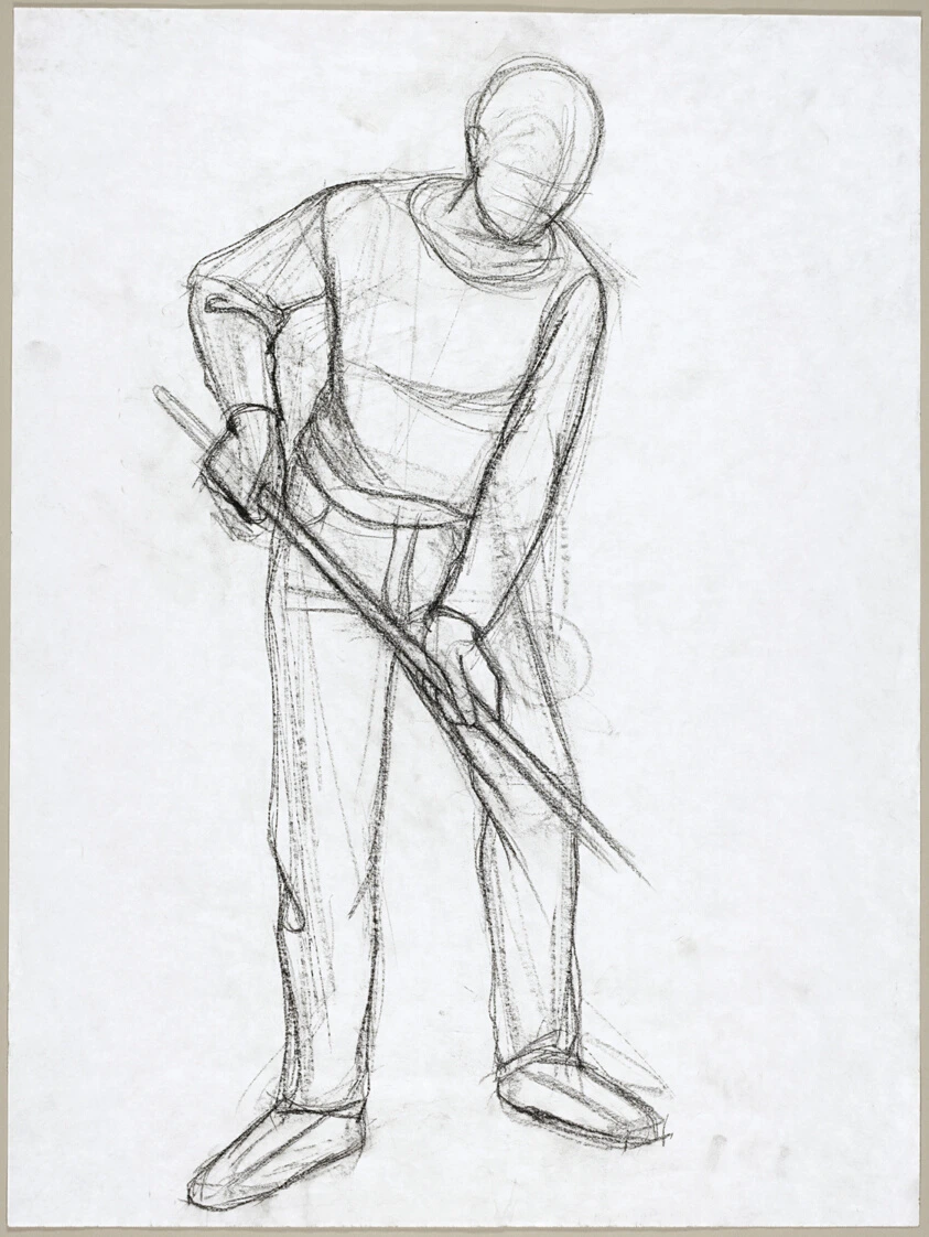 Study for Many Mansions (Standing Figure From Front)
