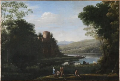 River Landscape with Herdsmen