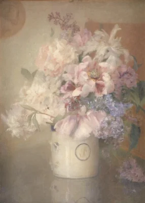Peonies and Lilacs in an East Indian Jar