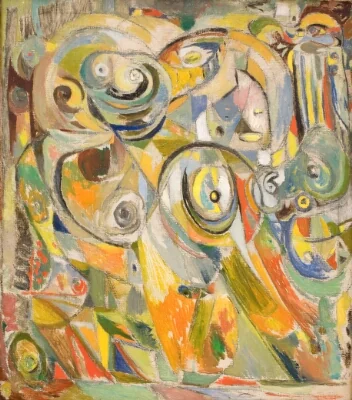 Figure Composition in Green