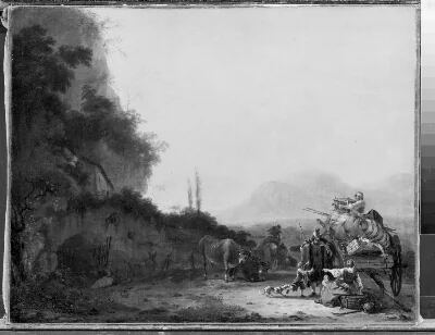 Landscape with a Removal Cart
