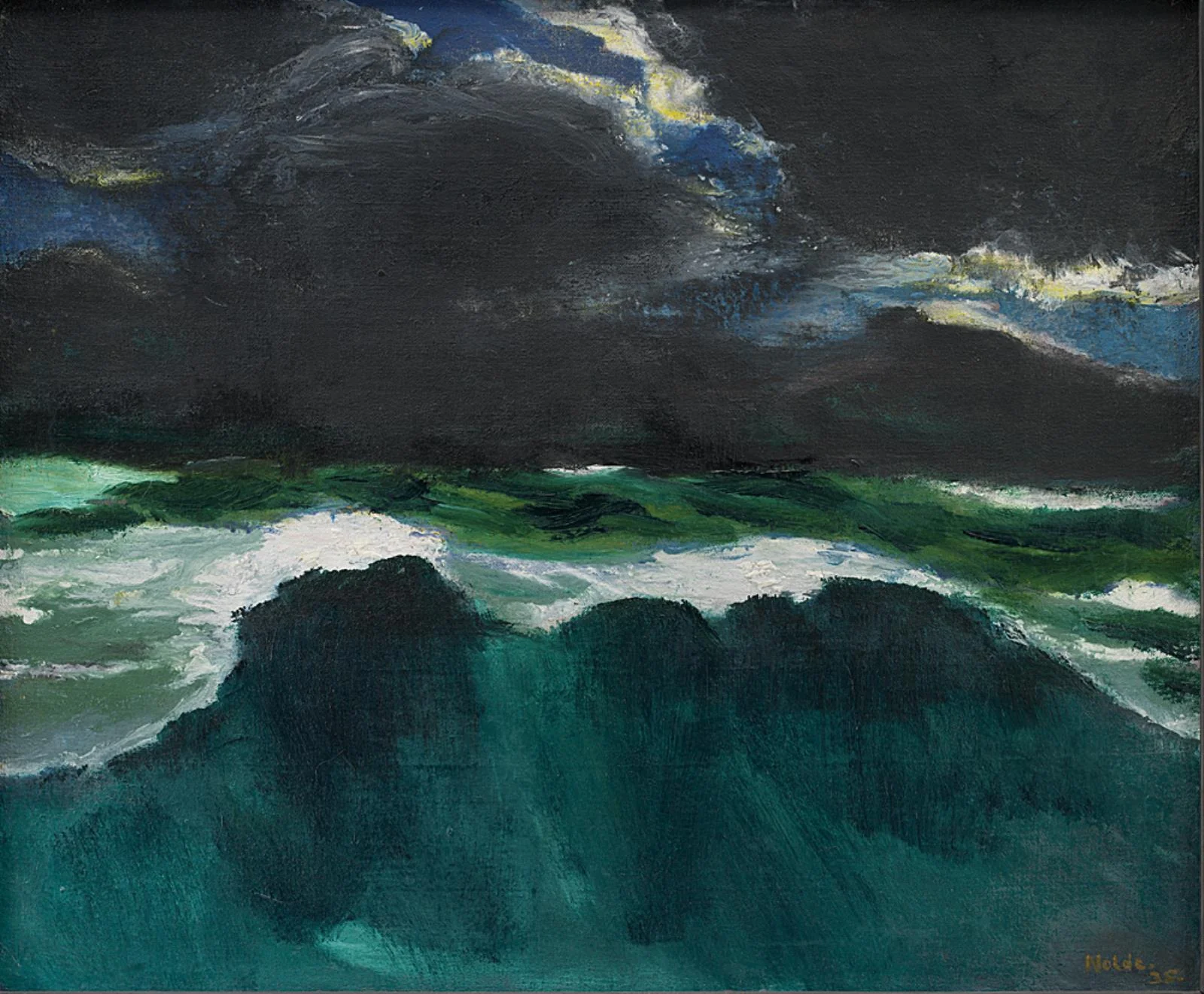 Ocean and Dark Clouds