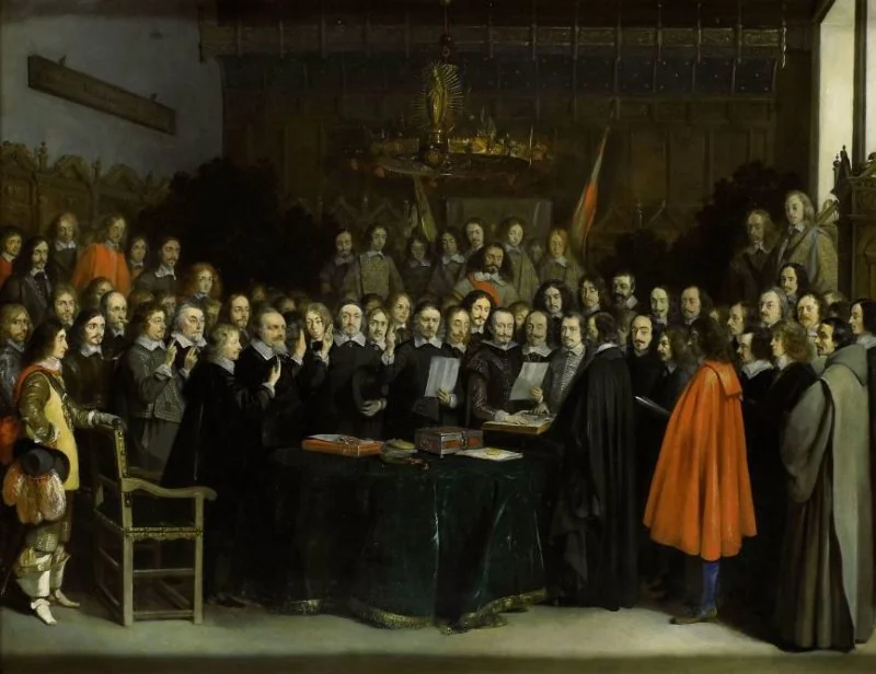 Het sluiten van de Vrede van Munster