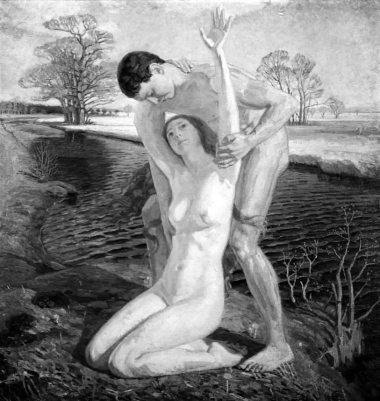 April. A Young Couple in a Landscape