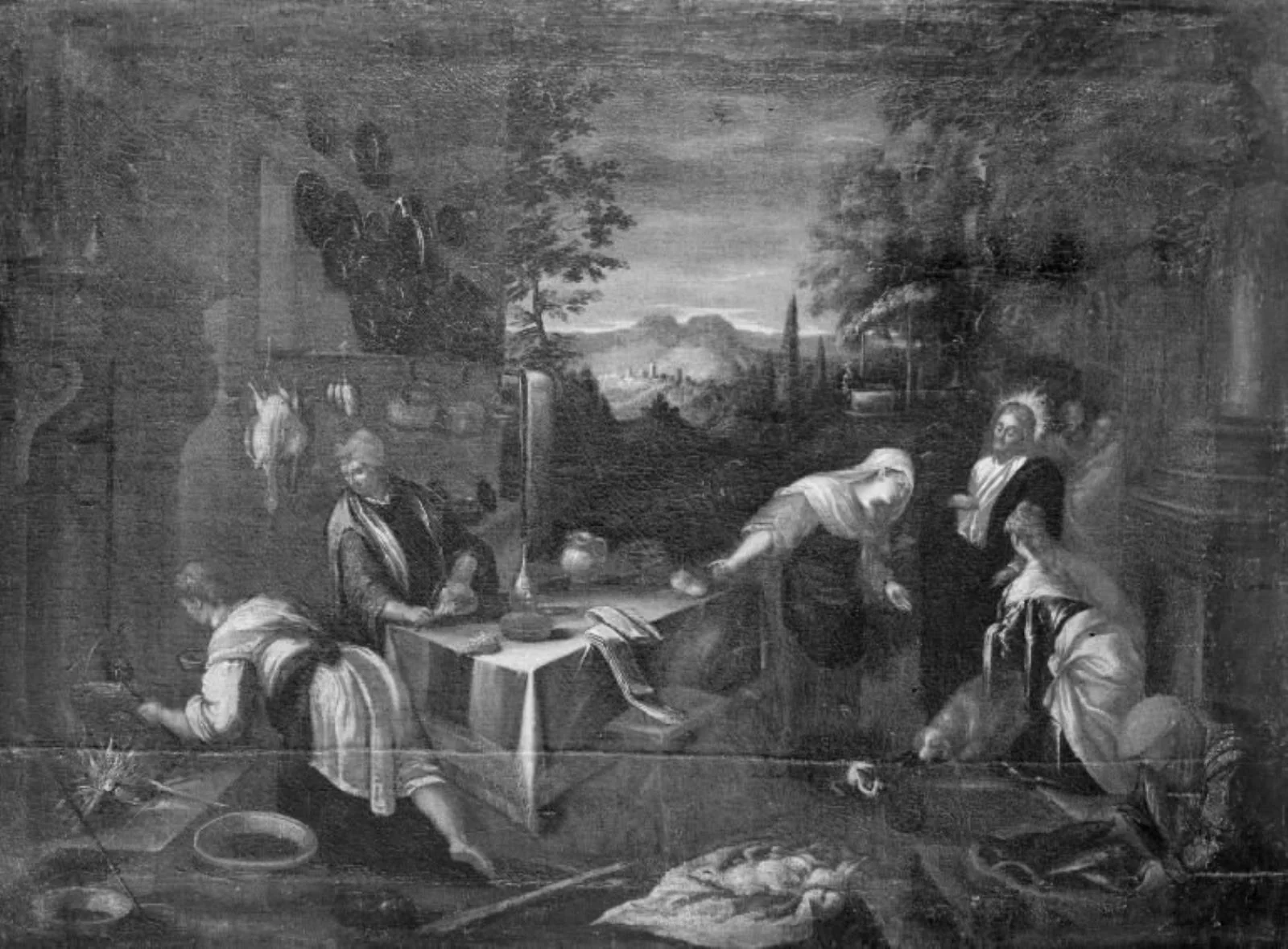Christ with St Martha and the Virgin Mary