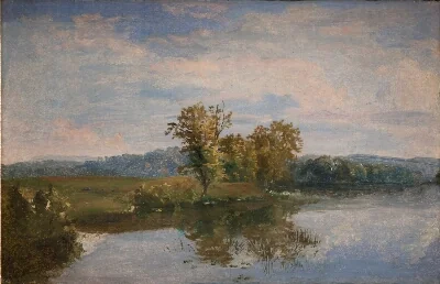 A View of Lake Vejl near Silkeborg, Jutland