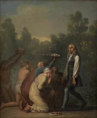 Niels Klim Receives the Homage of the Quamites.