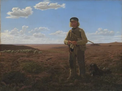 A Jutland Sheperd on the Moors
