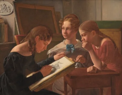 Three Young Girls. The Artist's Sisters: Alvilde, Ida and Henriette