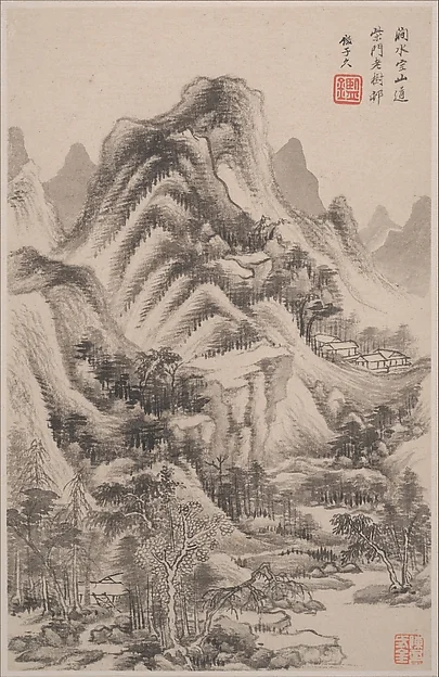 清 王鑑 仿古山水圖 冊 紙本|Landscapes in the styles of old masters