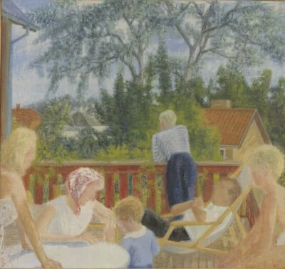 On the Balcony. Summer