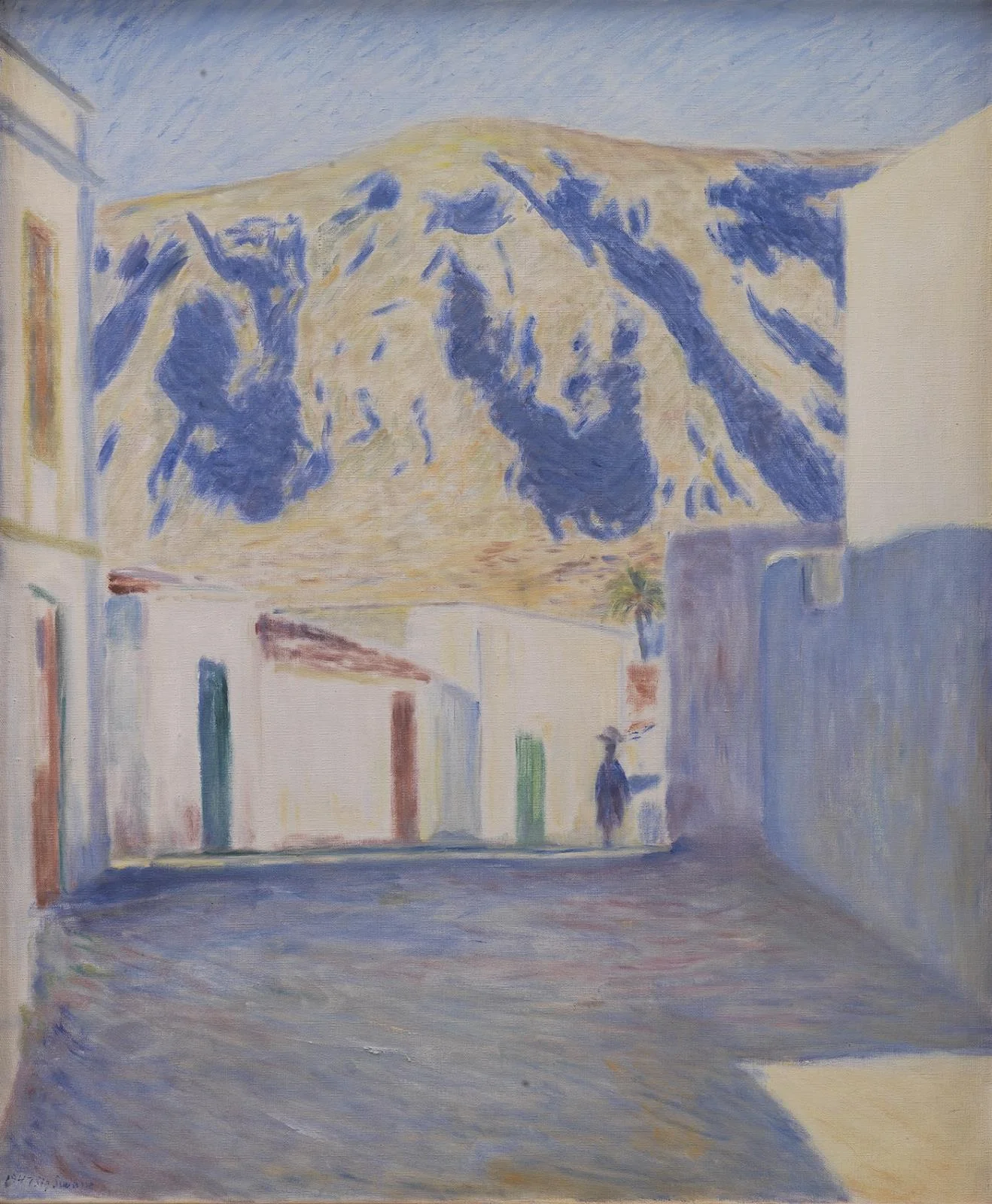 Street and Mountain in Morning Sun, The Canary Islands