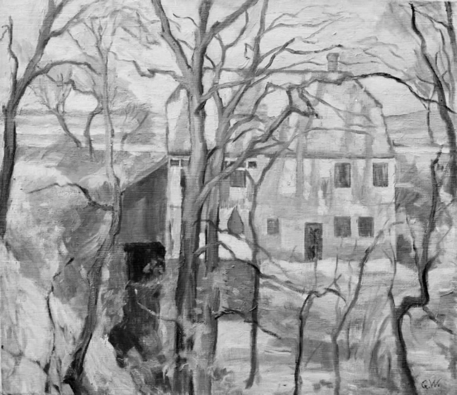 A Garden. Winter Time