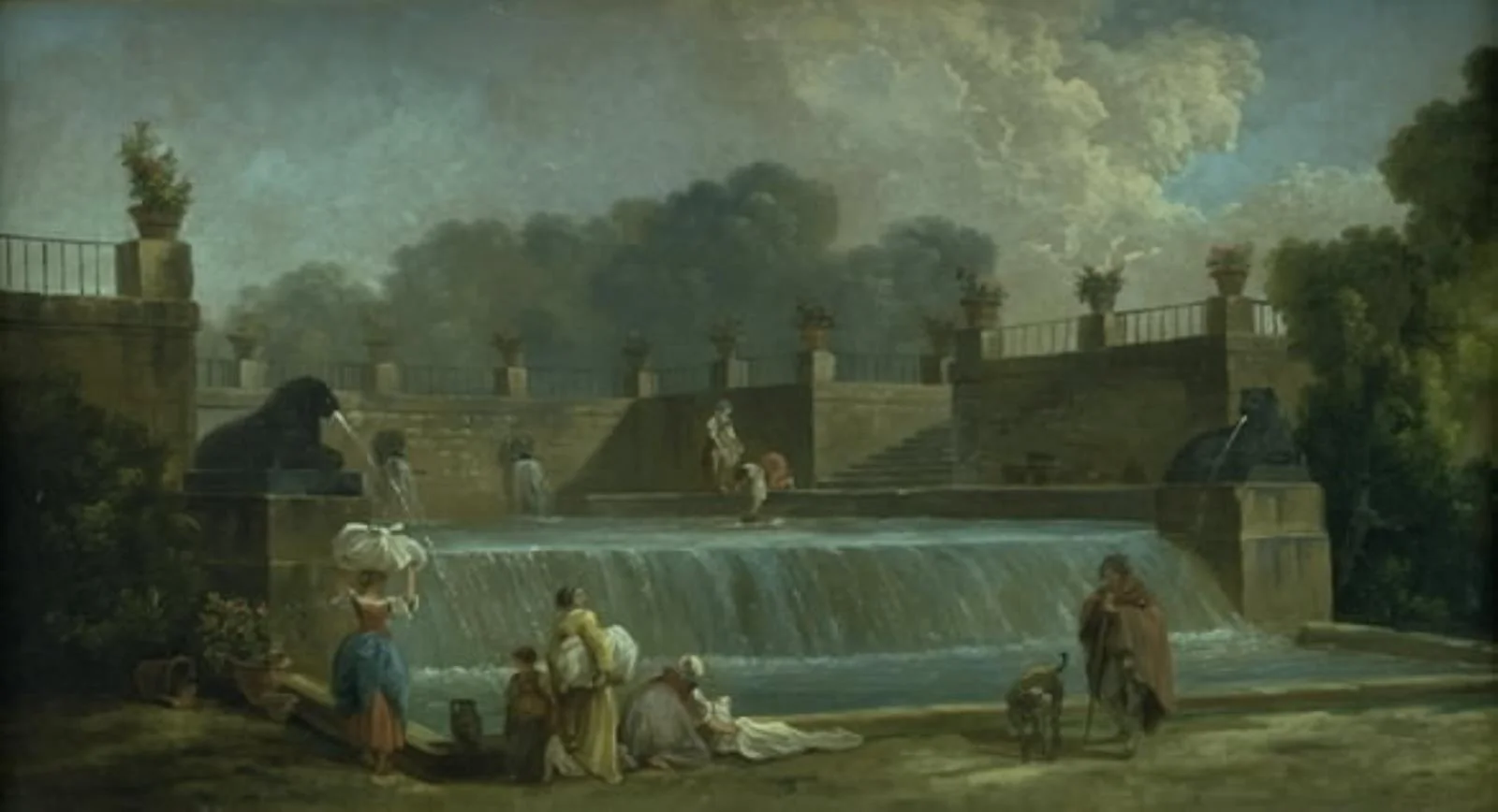 A Fountain with Washerwomen