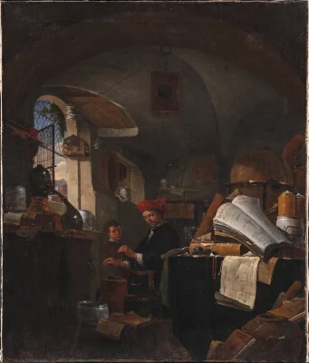 An Alchemist in his Laboratory