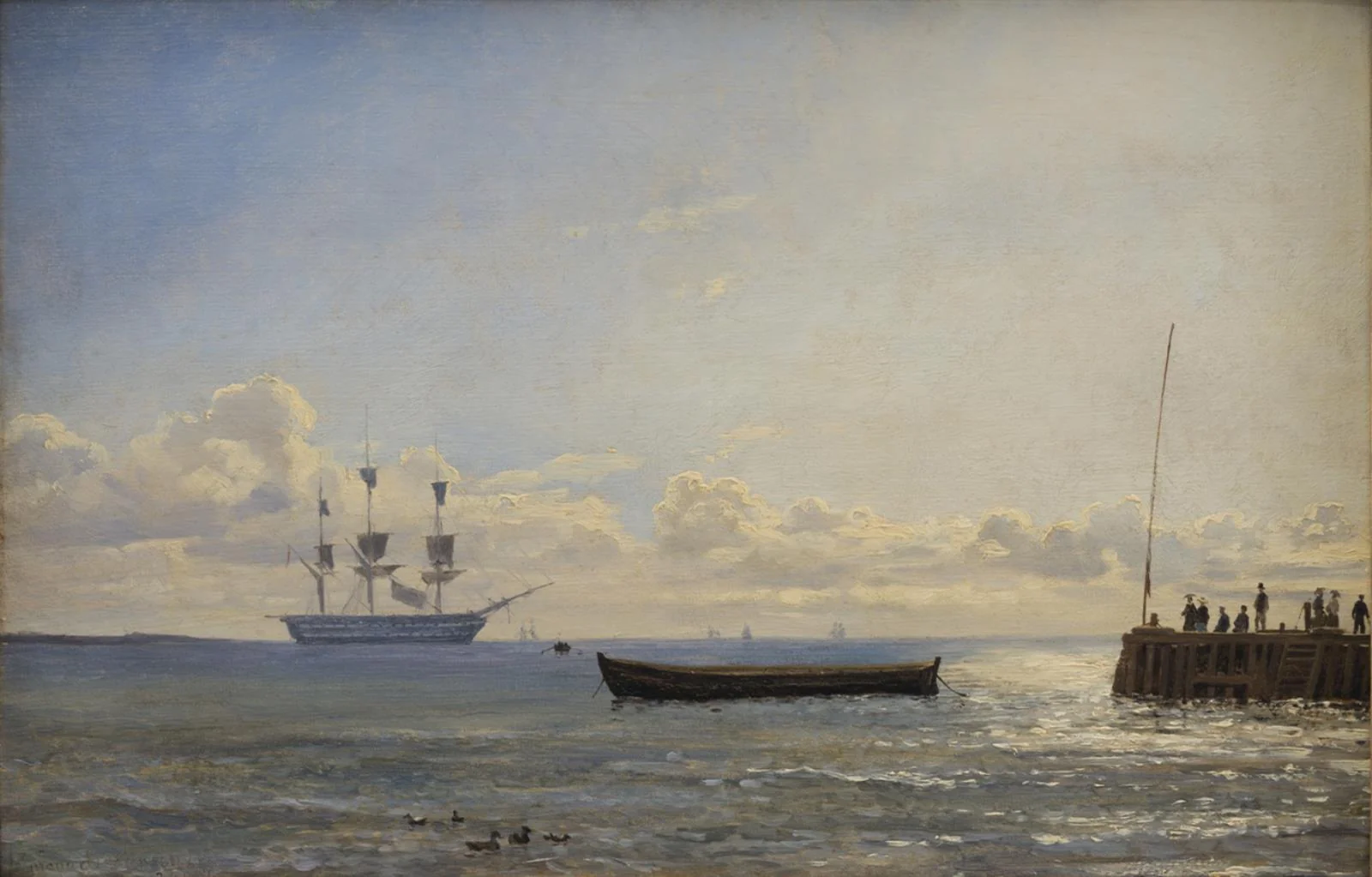 A Ship of the Line at Anchor