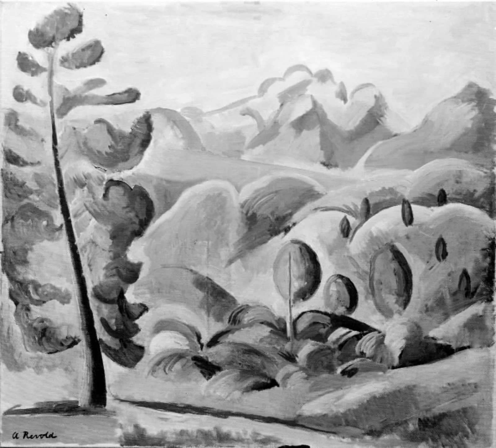 Mountains in Sun