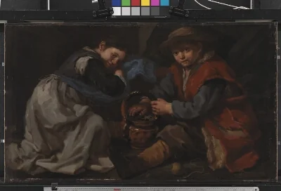 A Girl and a Boy with a Brazier
