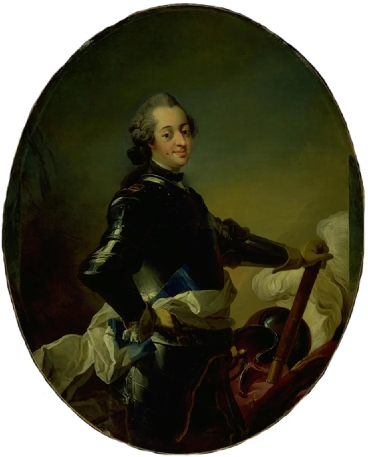 Portræt af Frederik V i rustning