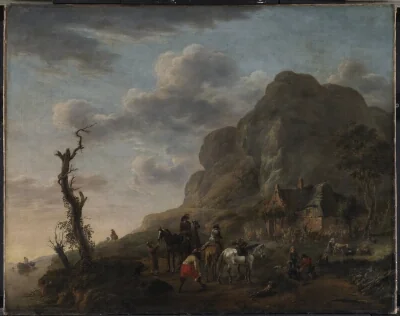 Landscape with Horsemen at Rest