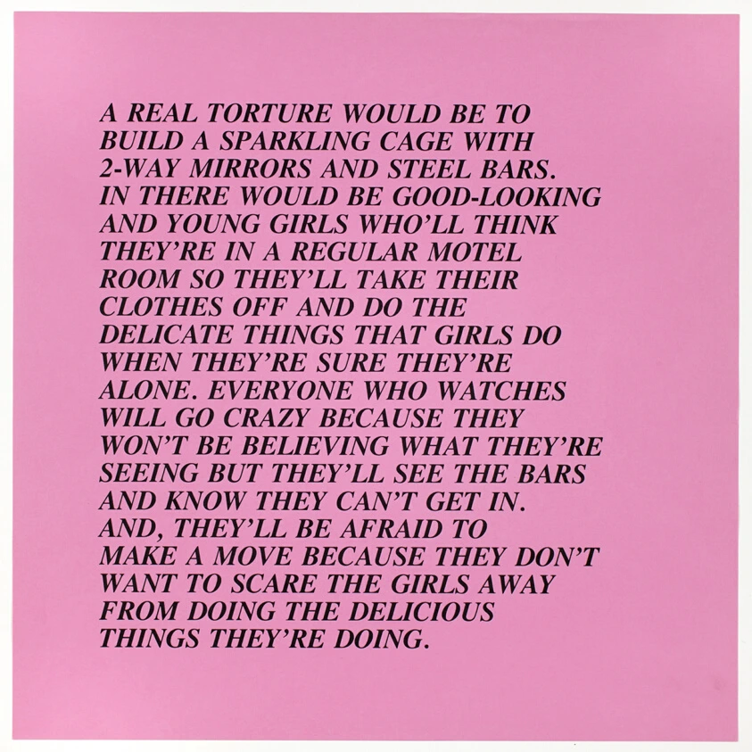 Untitled (A Real Torture Would...), from Inflammatory Essays
