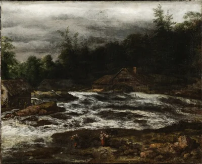 Mountain Scenery with Waterfall