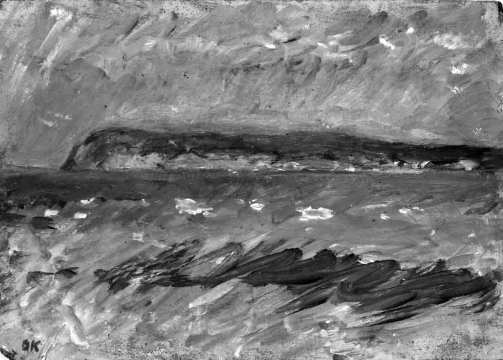 A Stretch of Coast in Rain