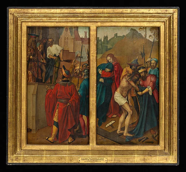 Ecce Homo, (reverse) Christ Blessing; The Disrobing of Christ, (reverse) Saint John the Baptist